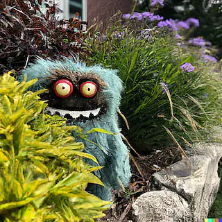 Furry Garden Monster