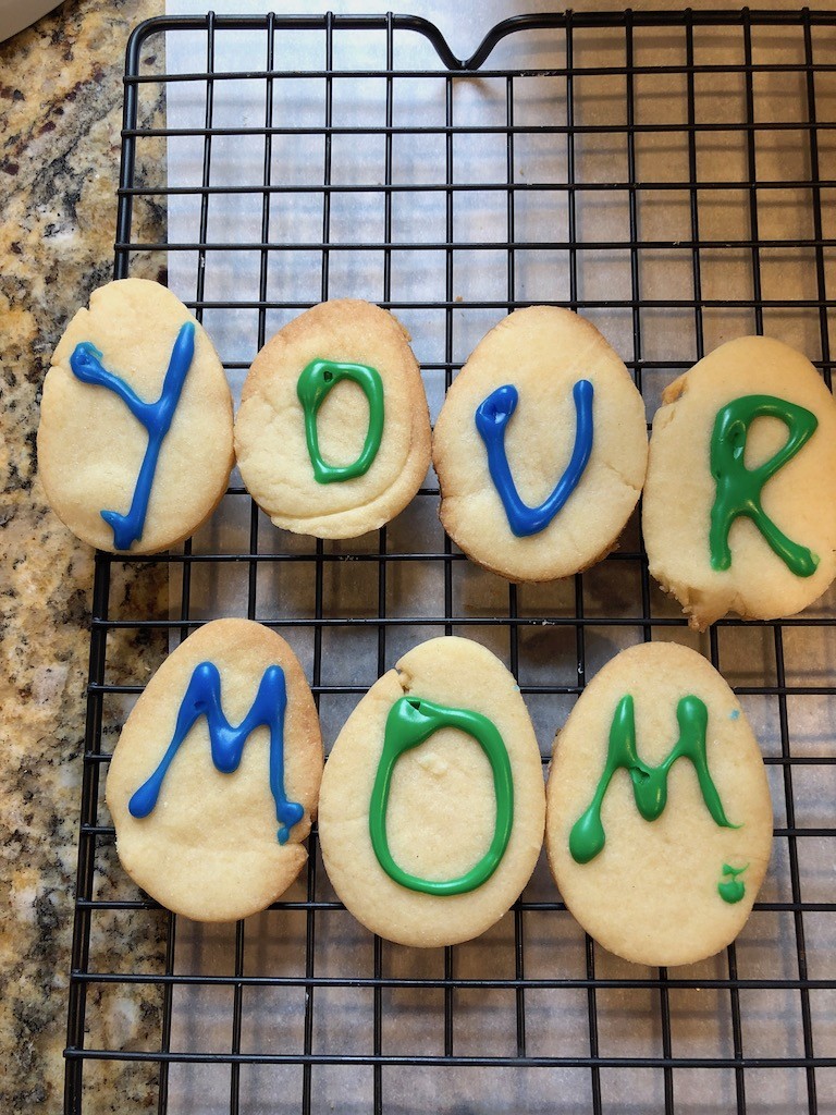 Your Mom Cookies. A positive change? 